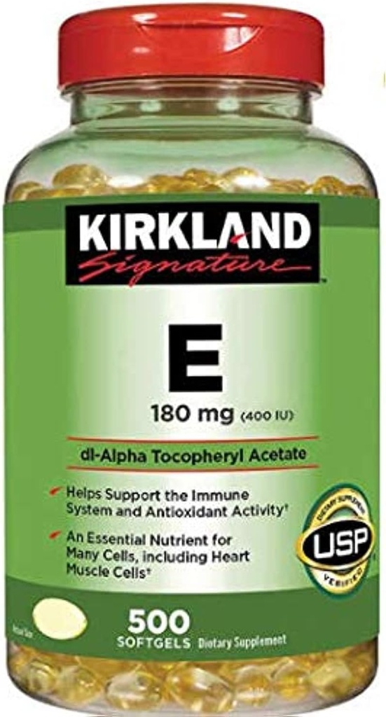 Vitamina E 180mg, 500 Softgels