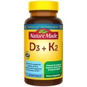 Vitamina D3 K2 Integratore, 5000 IU (125 mcg) Vitamina D per Bone, denti, muscolo e supporto immunitario, 30 D3 e K2 Softgels, alimentazione di 30 giorni