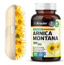 BIO KRAUTER Arnica Montana Capsules - 500 mg Arnica Capsule per Brusing e Gonfiamento - Vegan - 100 Count