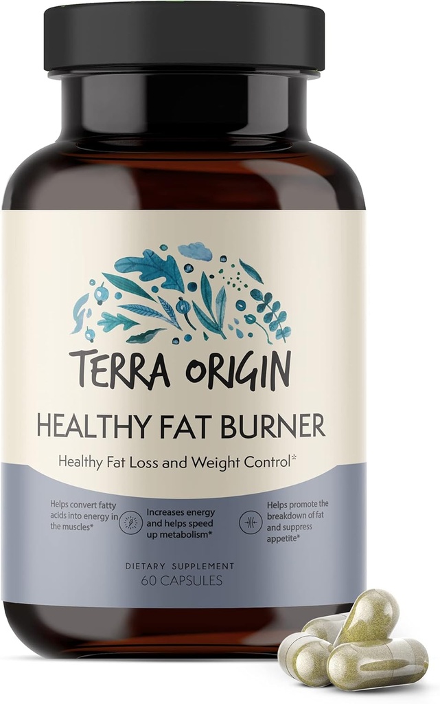 TERRA ORIGIN Metabolism Boost & Fat Loss - Aminoacidi e estratti vegetali naturali per aumentare l'energia e il metabolismo, Block Cravings, Stop New Fat Storage*
