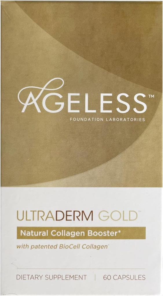 UltraDERM senza età Oro - Booster naturale del collagene con BioCell Collagen - 60 Conte