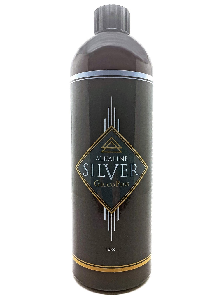 Silver GlucoPlus - Colloidal Silver Hydrosol in una base alcalina