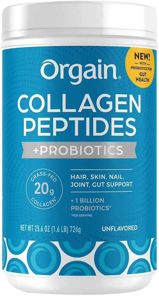 Collage d'orgaina + Superfoods con 20 grammi di collagene di erba e vitamina C, non aromatizzato, 25.6 oz