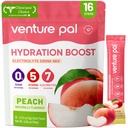 Imballaggio della polvere dell'elettrolita senza zucchero di Venture Pal - Imballaggio di idratazione del liquido giornaliero IV | Miscela di bevanda degli elettroliti con 5 vitamine & 7 elettroliti | Keto Friendly | Non OGM | Vegan certificato | 16 Sticks