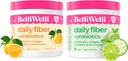 Supplemento giornaliero di fibra con collagene aggiunto, probiotici ed elettroliti - zecca di lime di cetriolo & arancione Yuzu Mandarina aromi - Supporti Salute digestiva, Debloating & Hydration - 32 Serve Totale