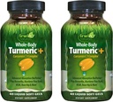 Irwin Naturals Intero Body Turmeric + Curcumin C3 Complex - 60 Liquid Soft-Gels, Confezione da 2 - Supporta il benessere completo - 60 Total Servings