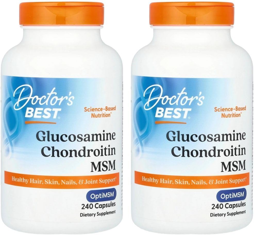 MIGLIORE del Dottore, (2 Pack Glucosamine Chondroitin MSM con OptiMSM, 240 Caps Veggie
