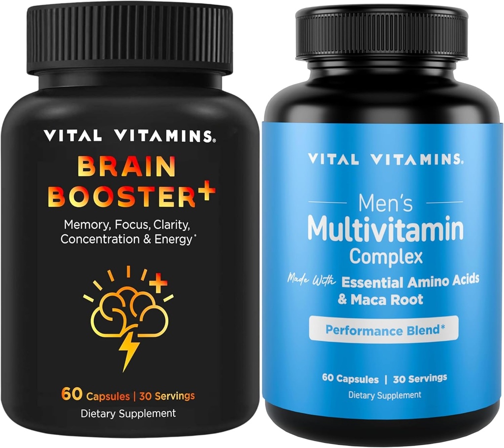 Vitamine vitali Brain Booster Plus + Multivitaminici da uomo