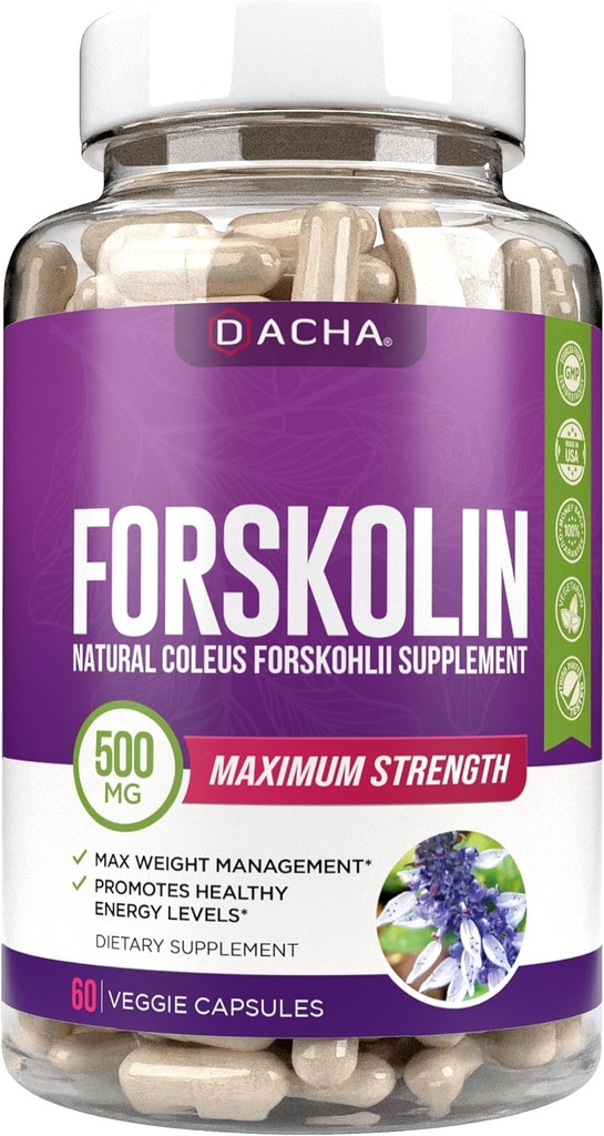 Naturale Forskolina Max Forza Formula- 500mg Coleus Extract, Keto dieta pillole che funzionano rapidamente per le donne e gli uomini, massimo sguardo sottile, perdere rapidamente per le donne, tono rapido, Luna Trim, MD