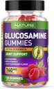 Glucosamina Gummies con Vitamina E - Advanced Joint Support Gummy Supplement, Antiossidante ad alta potenza, Comfort for Back, Ginocchiere, Mani - 120 Gummies