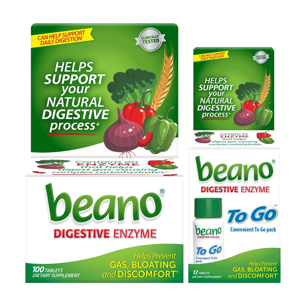 Beano Extra Forza 100ct & beano a Go Pocket Pack 12ct