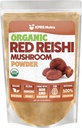 XPRS Nutra Organic Red Reishi Mushroom Powder - Polvere Premium Reishi per la cognizione - funghi Vegan Reishi per la longevità e l'energia (16 oncia)