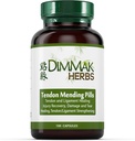 Pillole di Mending Organic Tendon certificate: Rigenerazione e Riparazione Tendon e Ligament da Erbe Dimmak - 100 Caps 500mg