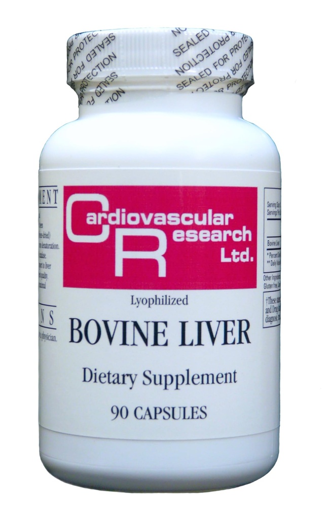 Estratto di fegato di ricerca cardiovascolare, bianco, 90 conte