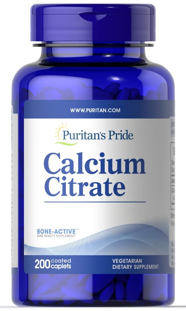 Citrato di calcio Prido di Puritan 200 Mg, 200 Conte