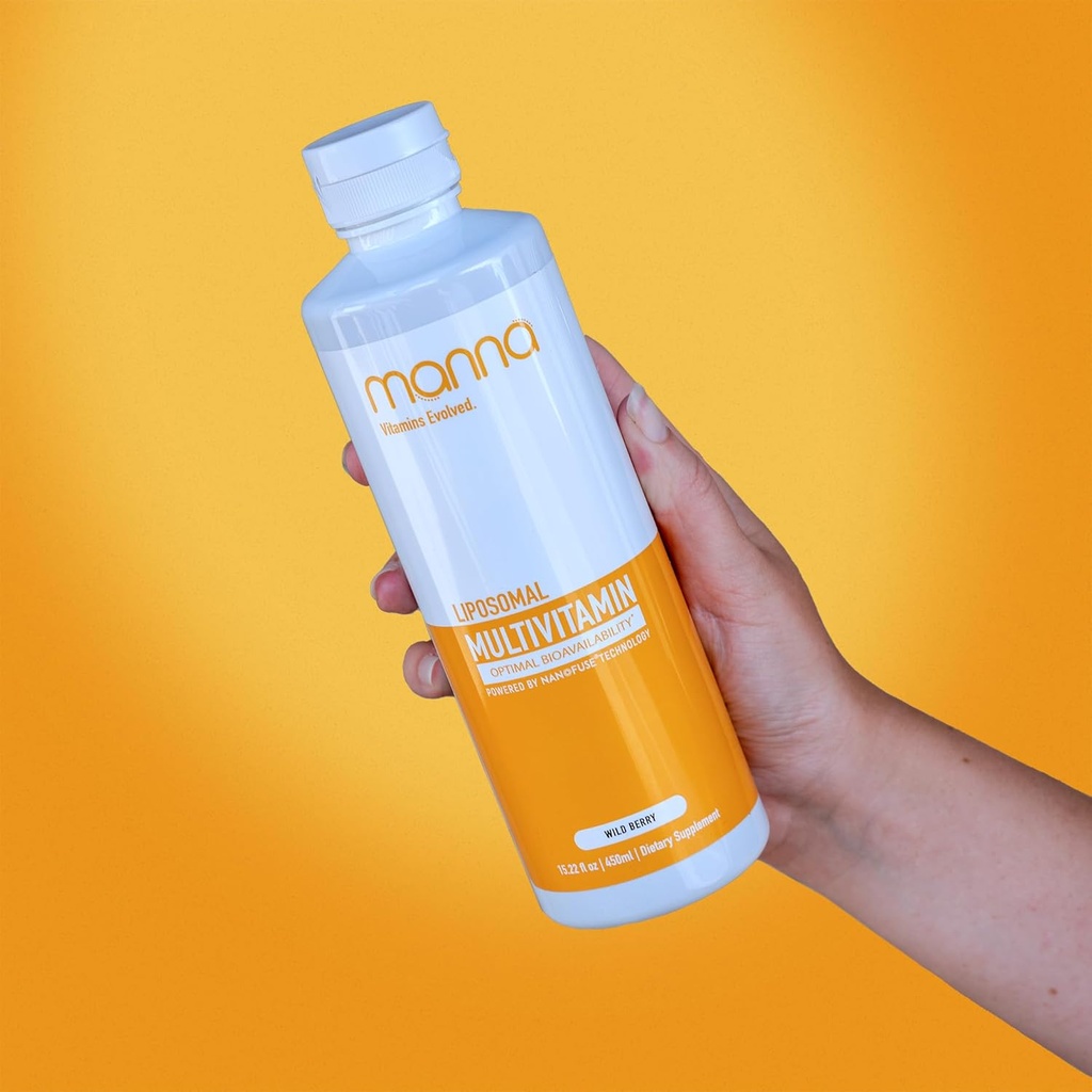 Manna Vitamins Evolved Liposomal Multivitamin - Daily Multivitamin Fornisce 20 Vitamine e Minerali - Multivitaminici per Uomini e Donne - Migliora il sistema immunitario, Supporta l'energia e il metabolismo 3 Pack