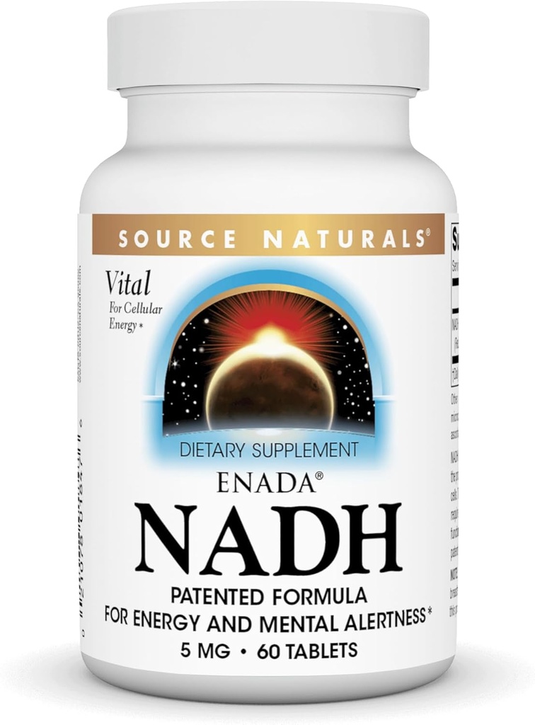 Fonte Naturals Enada NADH 5mg, 60 compresse