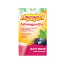 Emergen-C Vitamina C Ashwagandha Drink Mix, Integratore alimentare per il supporto immunitario, Miscela di bacche, Back to School Essentials - 18 Conte