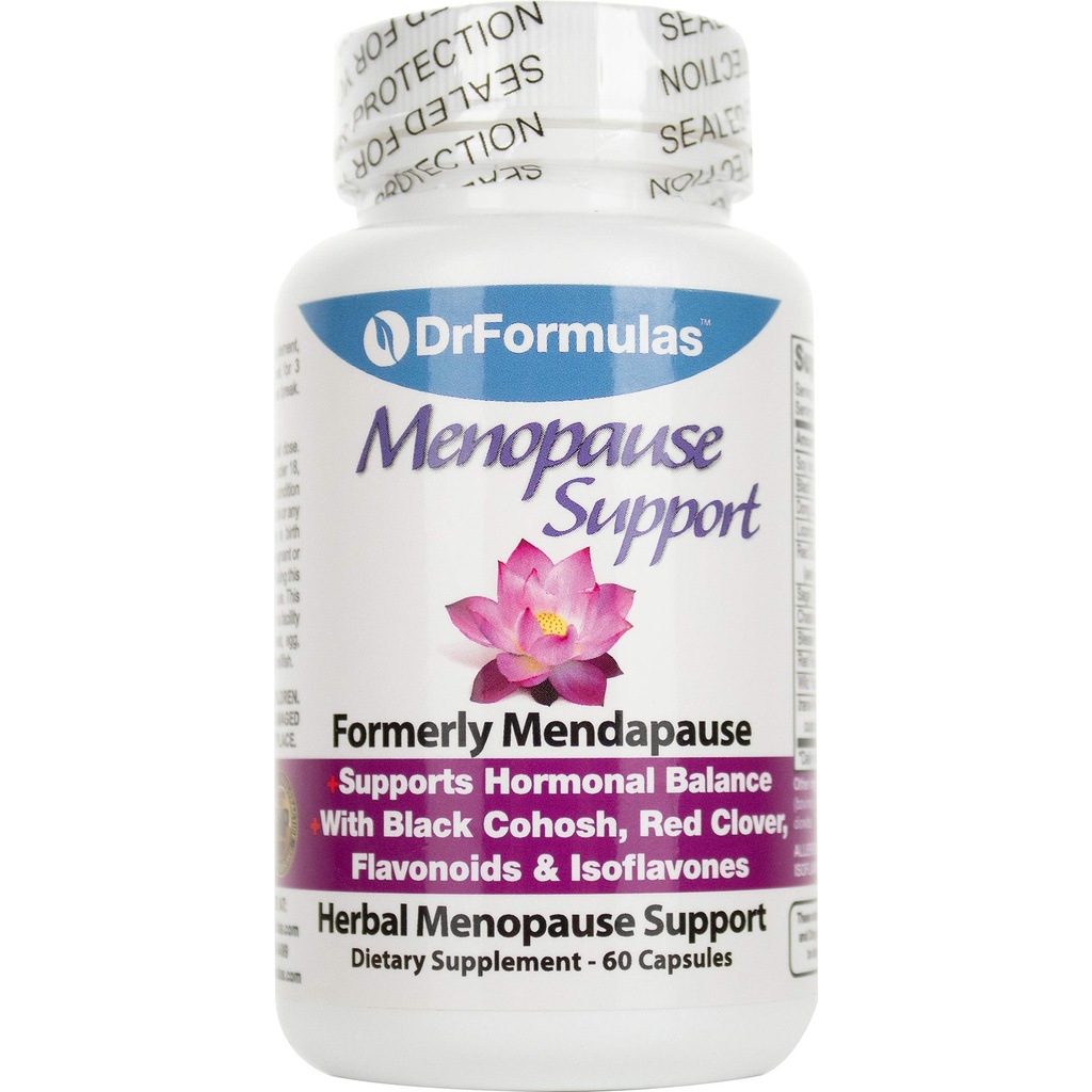 DrFormula Menopause Supplemento per Flash Caldi, Maglioni Notturni, e Mood Swings Rilievo con DIM, Dong Quai, Nero Cohosh, 60 Conte