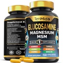 Glucosamina MSM Supplemento per gli uomini e le donne - 11in1 Formula - Combina con Magnesio, Turco, Boswellia, Quercetin, Burdock Root, and More | Joint & Mobility Support - 150 Capsule