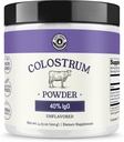 Colostrum Powder 40% IgG – USA Sourced Bovine Colostrum Supplemento per il supporto immunitario, Gut Health, recupero del muscolo e benessere generale - Single Ingredient, No Additives, Non-GMO - 60 porzioni