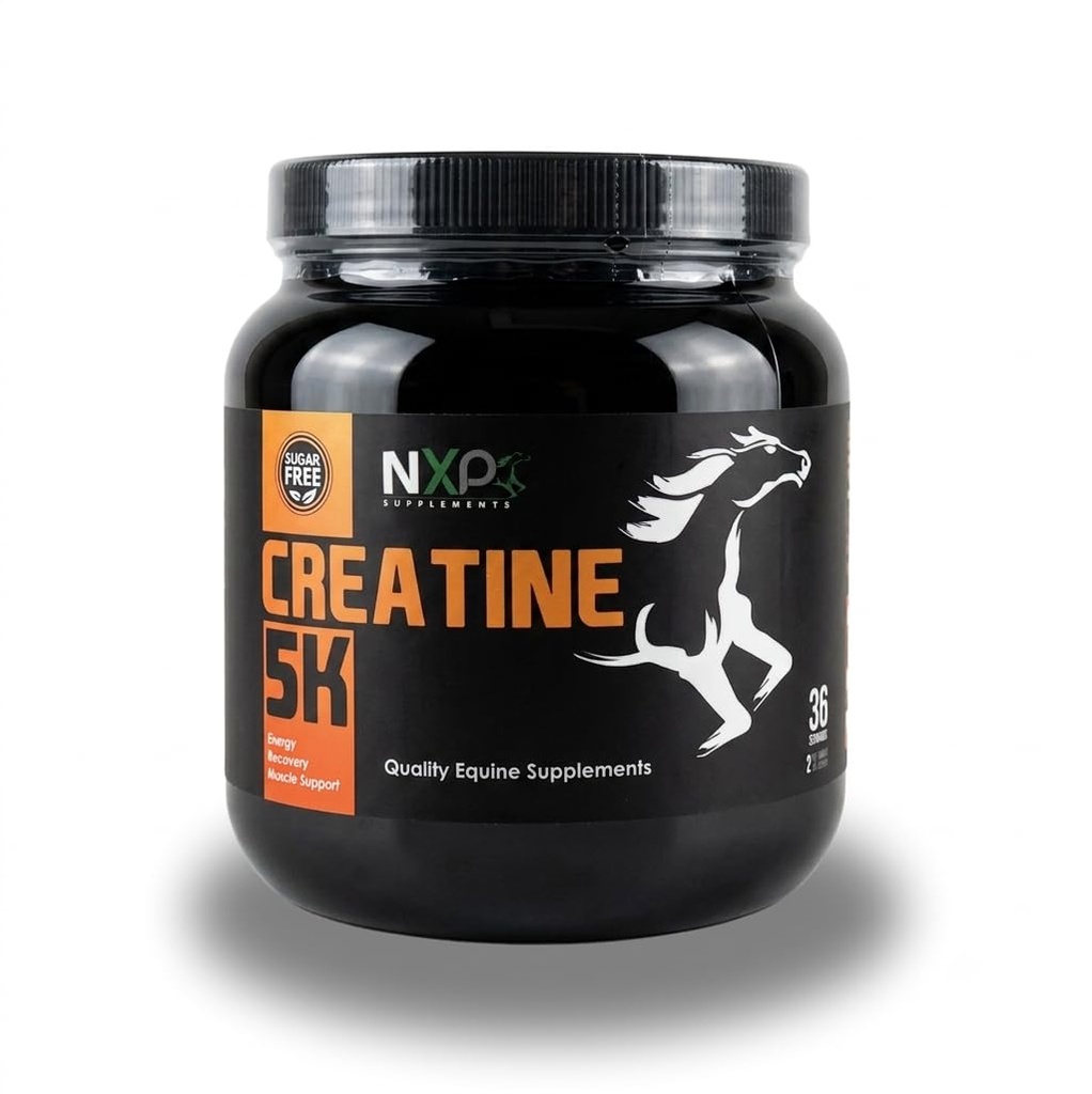 Creatina 5K - Energy Muscle Support Recovery Power Strength Endurance Stamina Integratori per Cavalli 2 lb (36 Serve)