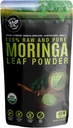 Polvere di foglie di Moringa pura e cruda al 100%. Organic Certified Moringa Leaf. Superfood naturale con aminoacidi essenziali, antiossidanti, e Omega 3, 8 oz Sacchetto Risanamento.