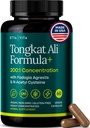Potente Longjack - Tongkat Ali & Fadogia Agrestis Supplemento per Men & Womens Energy, T Support, Lean Muscle Growth & Recovery, Hormonal Balance, Pre-allenamento con Vegan NAC Liver Detox & Cleanse