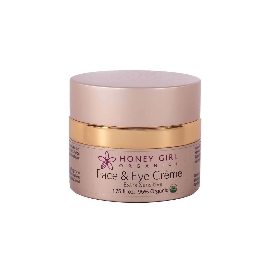 Honey Girl Organics Extra Sensitive Face and Eye Creme, 1,75 Fluid Ounce