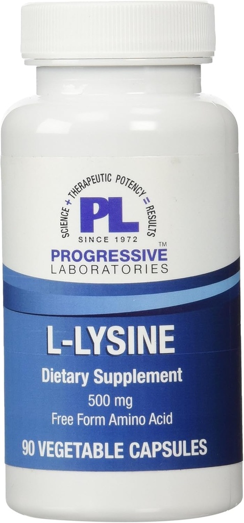 Progressive Labs L-Lysine Supplemento, 500 mg, 90 conte
