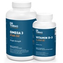 Dr. Tobias Omega 3 Fish Oil e Vitamina D-3 promuove la salute generale - 3 mesi di fornitura
