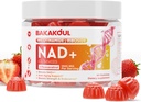 NAD Gummies, NAD Supplemento - Liposomal Nicotinamide Riboside, Resveratrolo, Quercetin, NAD Nicotinamide Riboside Resveratrolo 900mg, NAD+ Supplemento per Uomini e Donne, 60 Gummies 1 Confezione