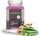 Mountain Peak Nutritionals Permeable Gut Formula - Aiuta a proteggere Stomach & Intestinal Lining - Leaky Gut & Gastro Support Supplemento - Integratore alimentare anallergico (90 Capsule Vegetariani)