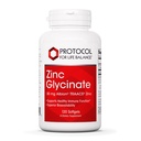 Protocollo per il bilanciamento della vita Zinc Glycinate 30mg - con Albion Traacs Zinc - Zinc Glycinate Supplement - Immune System Support* - Keto Friendly & Dairy Free - 120 Softgels