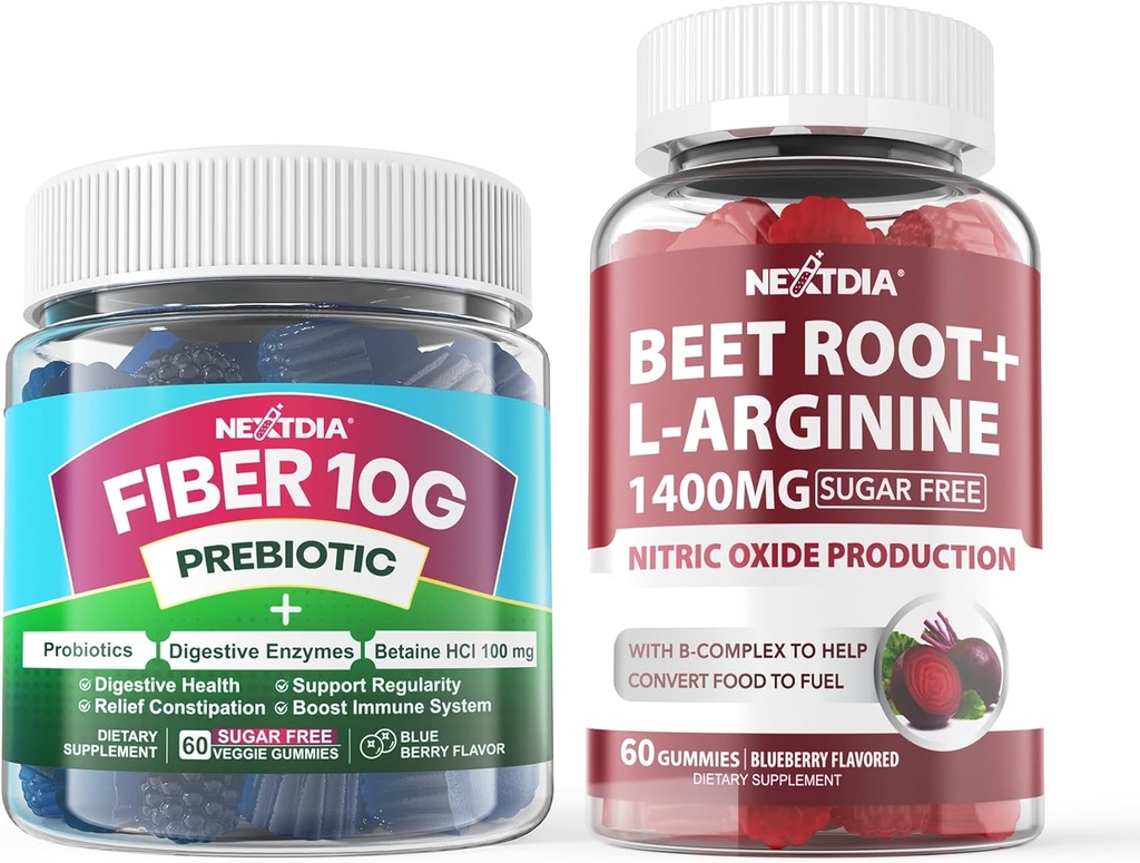 Gummies in fibra per adulti + barbabietola Root Gummies