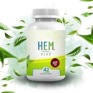 Hem Hero trattamento emorroide extra-forza - Ridurre gonfiore, Soothe prurito & irritazione - 100% naturale - 42 capsule vegetariane