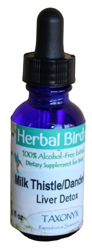 Tasonia latte Thistle/Dandelion per uccelli - Herbal Bird RX (1 fl oz)