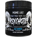 Insane Labz Psychotic Black Edition Mid Stimulant Pre Workout Powder, Energy Focus Pumps, Caricato con Creatine Beta Alanine Taurine Fueled da AMPiberry, 35 Servings (Blue Raspberry)