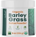 Estratto di succo d'erba di orzo biologico di Teaveli - crudo, Utah coltivato di succo d'erba di orzo per il succo di grano- composto in USA senza glutine, additivi o conservativi- 8 oz (226 grammi)
