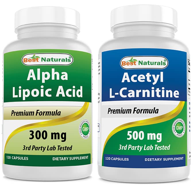Migliori naturali alfa acido lipoico 300 mg & Acetil L-carnitina 500 Mg
