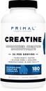 Monoidrato di creatina primaria (3.000 Mg, 180 Caps) - Integratore di creatina micronizzato, 750mg per capsula, Grande per preallenamento e recupero - Senza glutine, Non OGM
