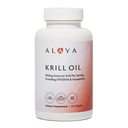 Alaya Naturals - Antartico Krill Oil 500mg Supplemento con Phospholipids, EPA/DHA Omega 3 & Astaxanthin - Non OGM - PCB Testato Krill Oil - 60 Softgels