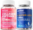 Pillole di peptidi di collagene idrolizzato + Calcium Liposomal AKG Supplemento 1500mg