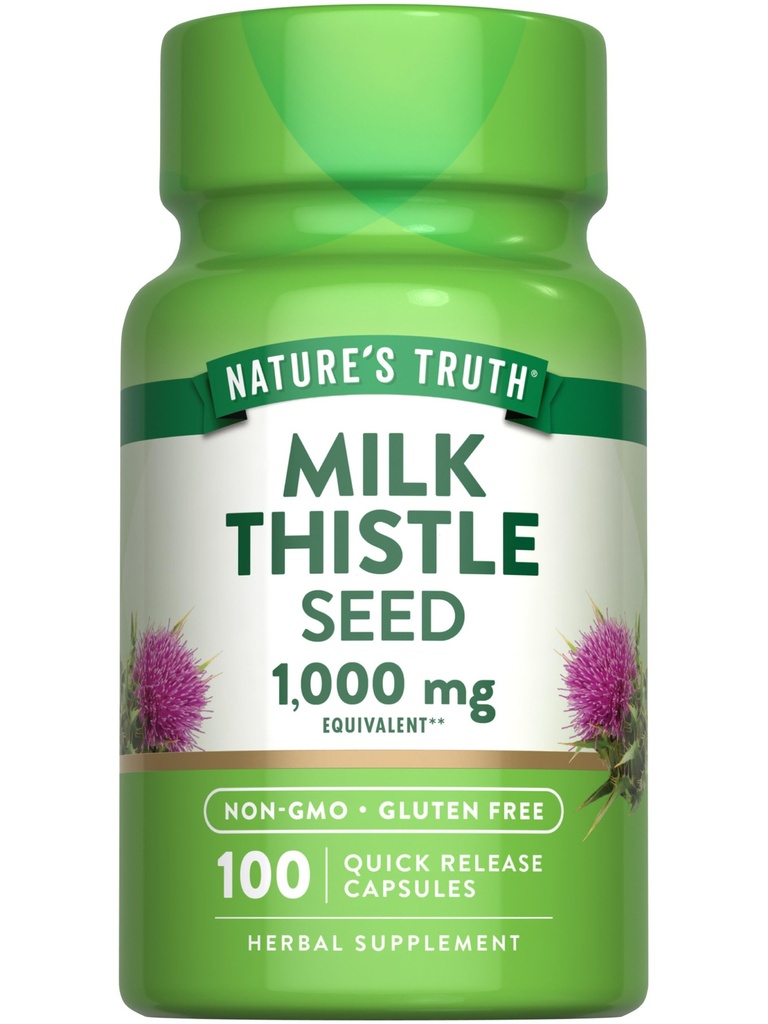 Nature's Truth Milk Thistle Seed Extract | Herbal Supplement | 100 Capsules