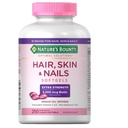 Capelli Bounty della natura e unghie 5000 mcg di Biotina - 250 compresse rivestite Extra Forza