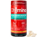 Oh!mino L-Arginina Nitric Oxide Supplemento - Supplemento di flusso sanguigno, Nitric Oxide Booster w/Beetroot Powder for Energy, Focus, Endurance, Muscle Building - Pre & Post Workout (120-Count, 30 Serve)