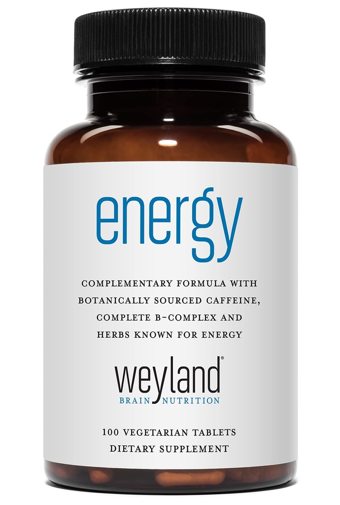 Energy | Formula complementare w/Botanically Source Caffeine | Complete B-Complex & Energy Supportive Herbs