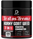 7 in-1 Ultra Test Support con Tribulus Terrestris Horny Goat Weed L-Arginina Maca Root Ali barbabietola Root - Energy Workout Muscle Strength Support 120 Capsule