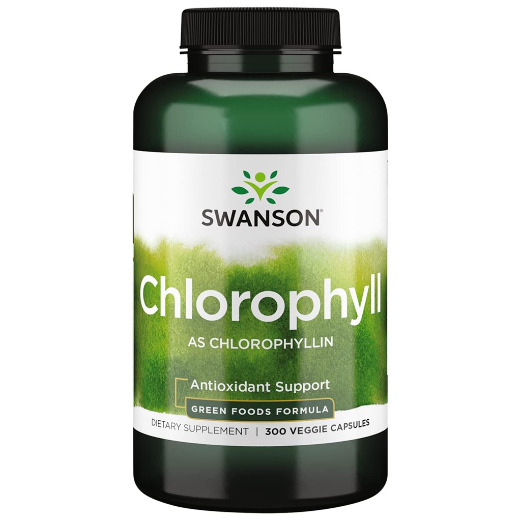 Swanson Veg Chlorophyll 60MG 300 Veg CAPs