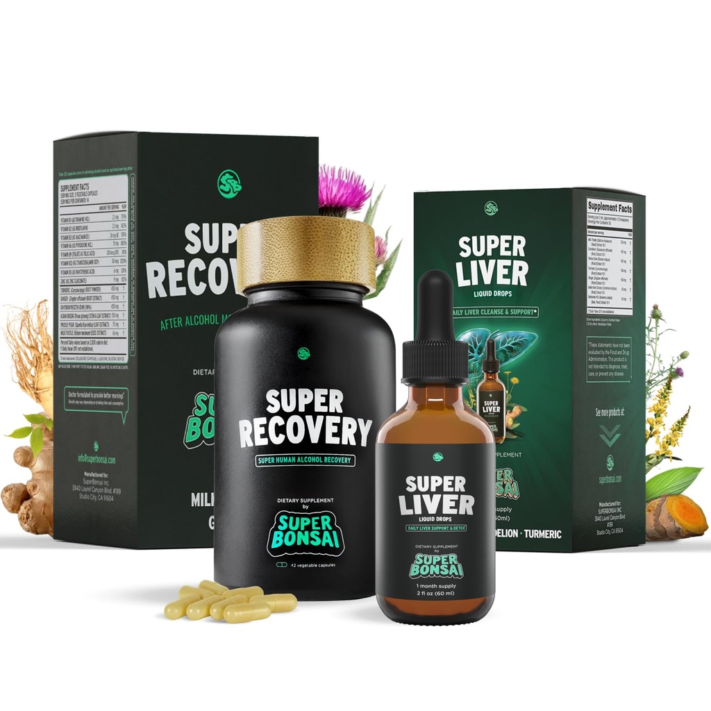 Super Recupero & Super Liver Bundle - Tutti Natural Liver Cleanse Detox & Riparazione